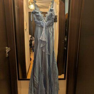 Mary L Couture Light Blue Prom Dress